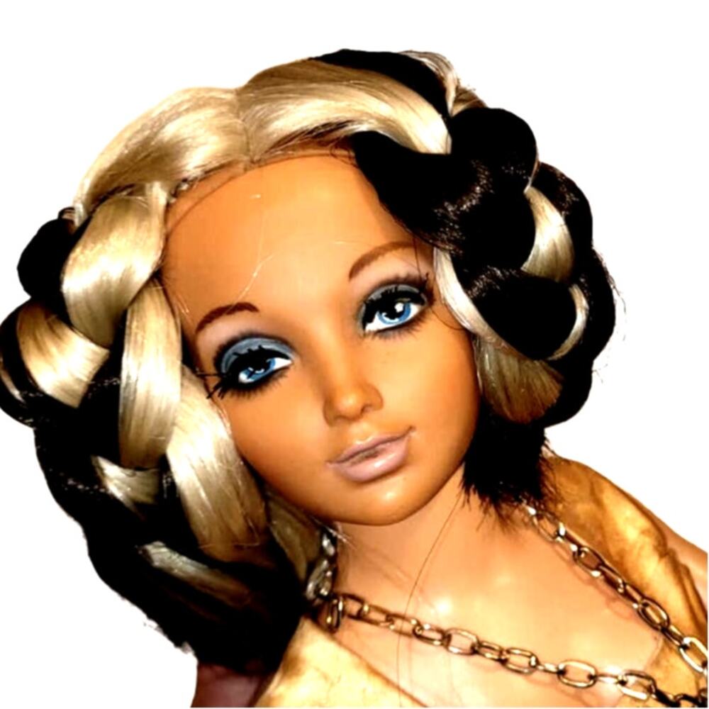 Vintage 1970s 18" Tiffany Taylor Changing Hair Doll Restyled